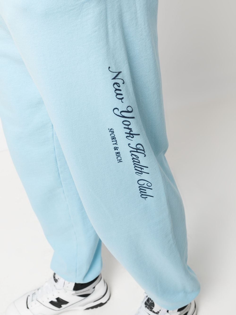 logo-print cotton track pants - 6