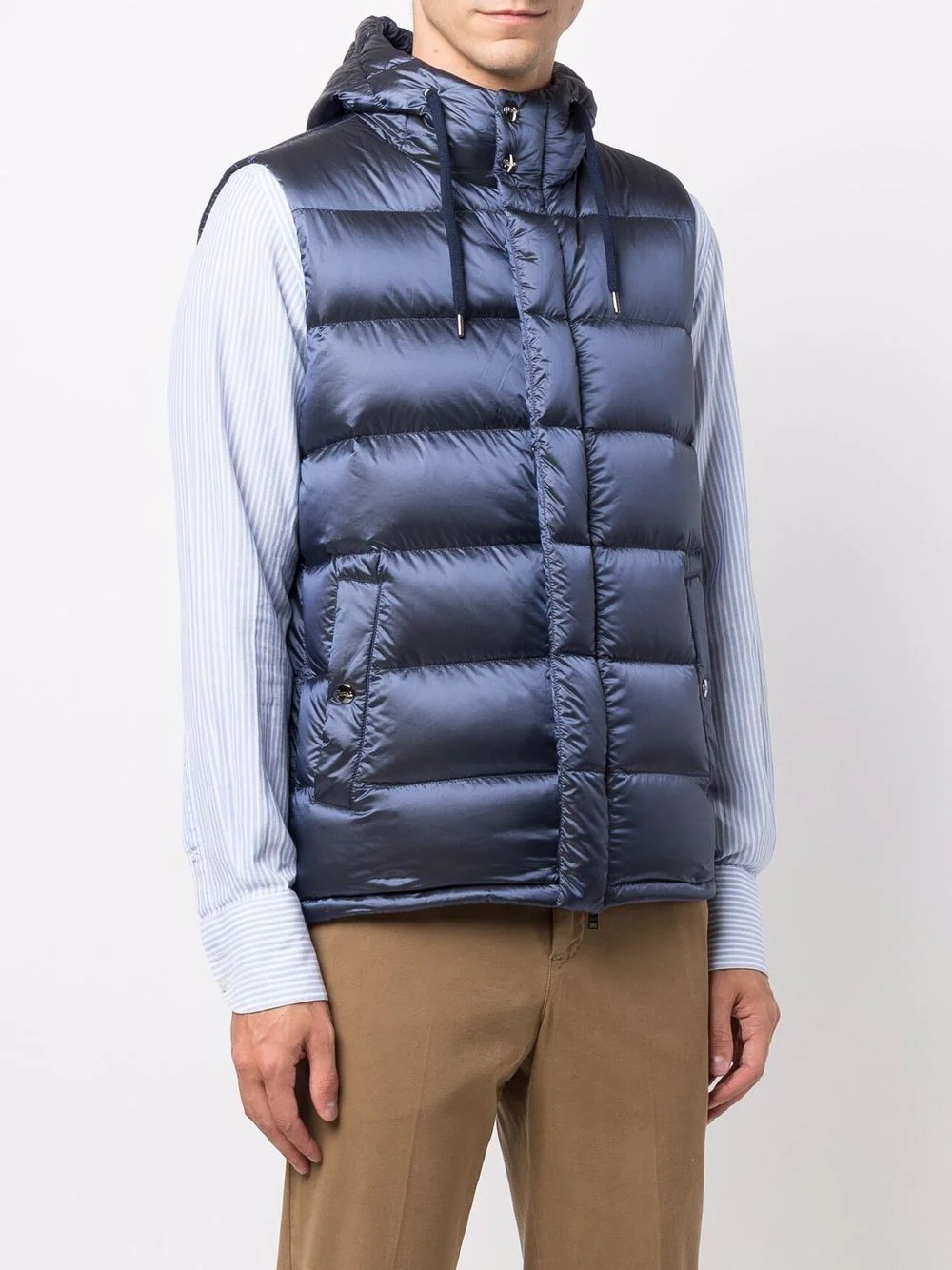 hooded down gilet - 3