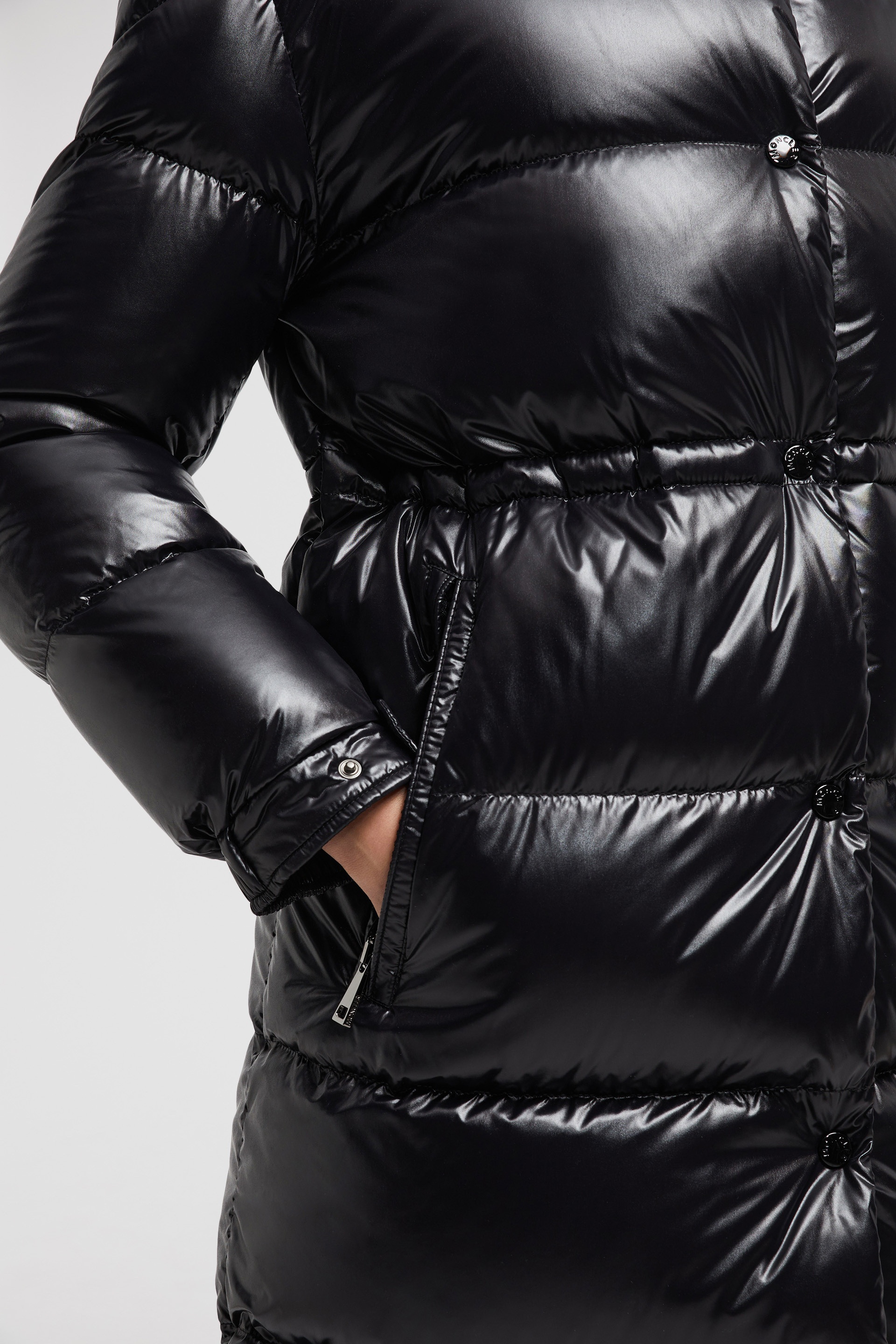 Moncler Cavettaz Long Down Jacket | REVERSIBLE