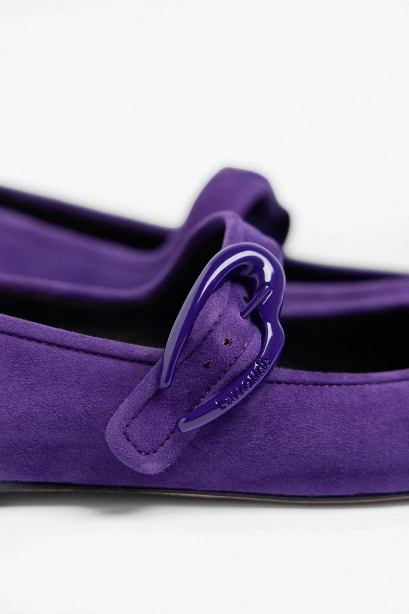 Verona Ballet Flat Eggplant Suede 4