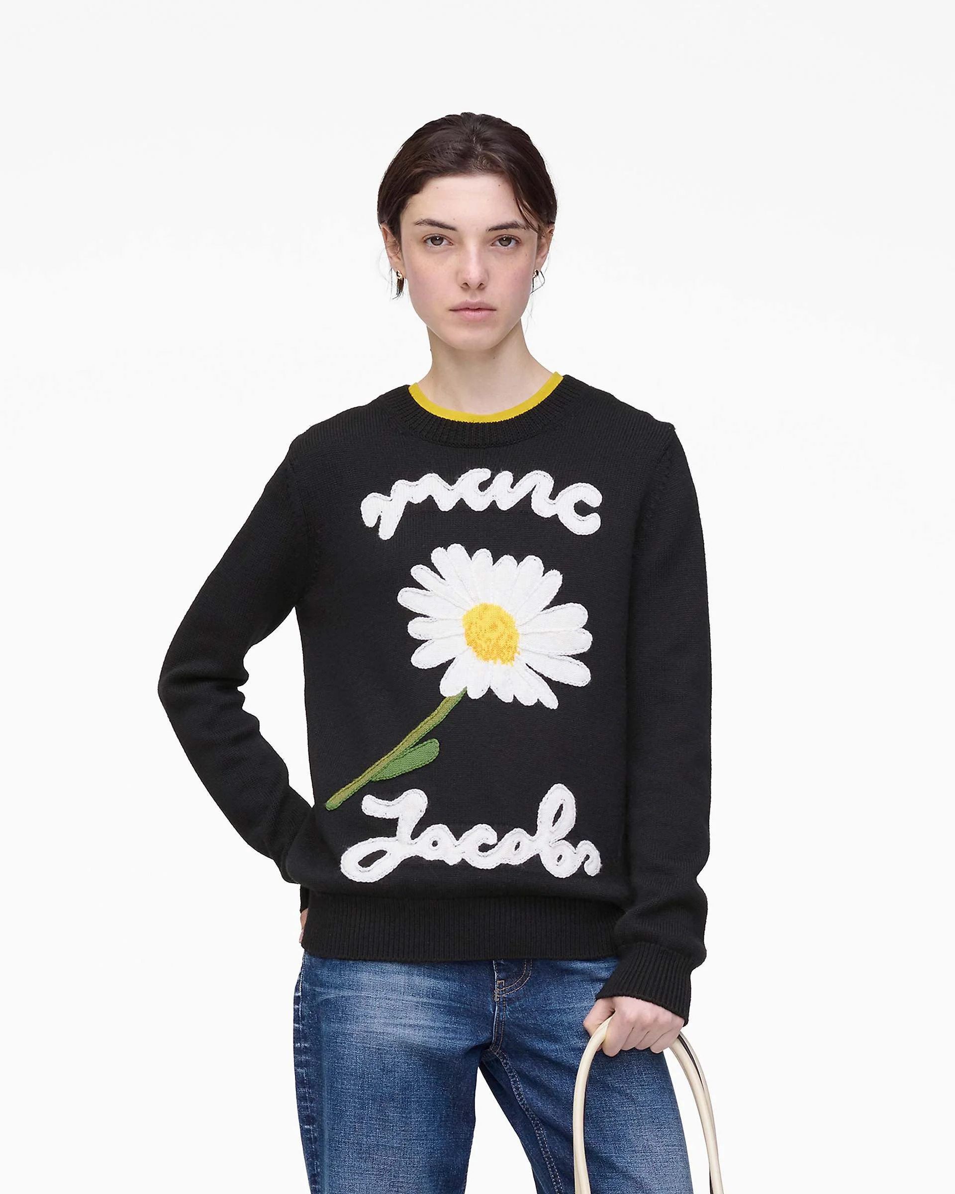 MARC IS JOY JACQUARD CREWNECK - 1