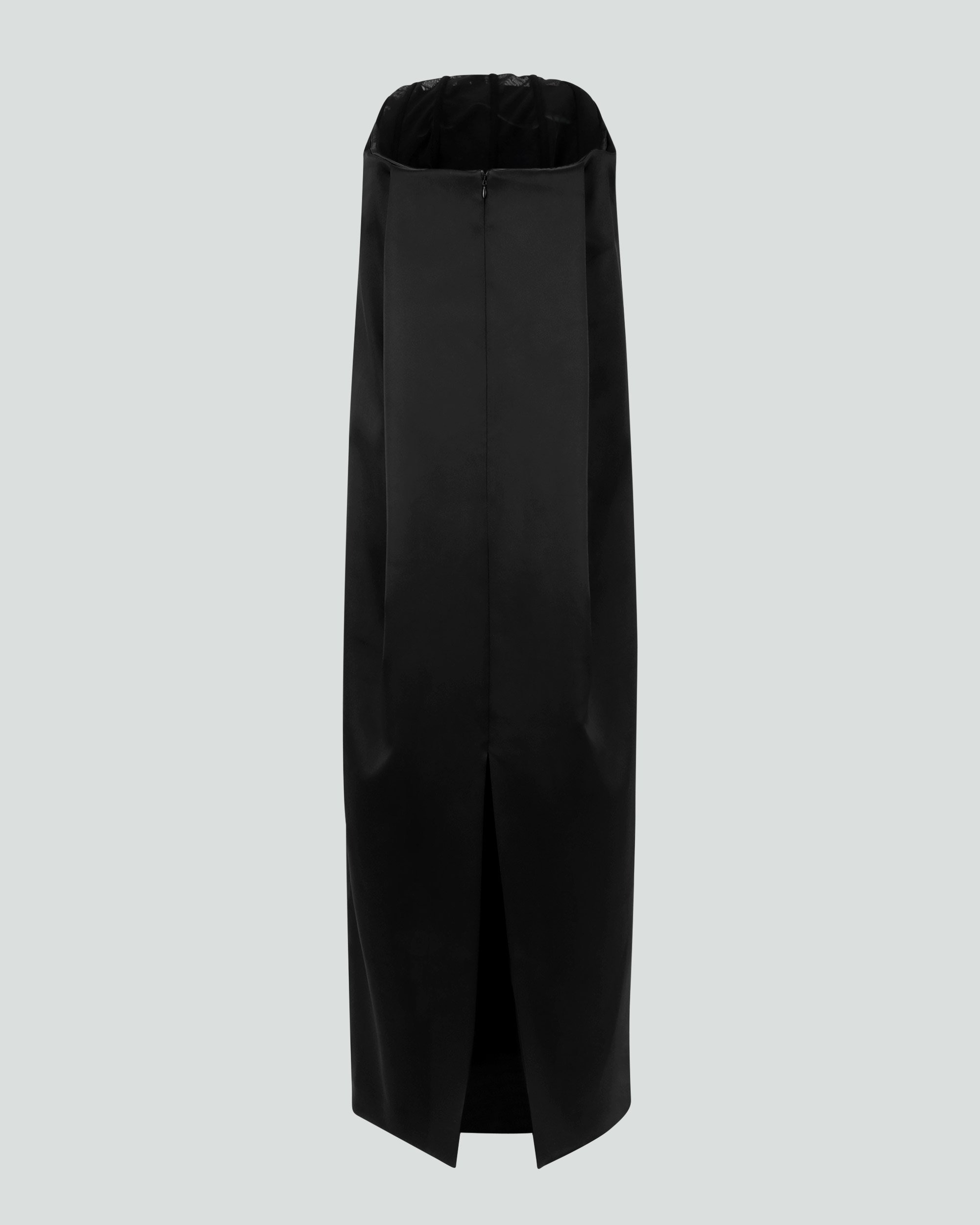 BOB DRESS BLACK SATEEN - 2
