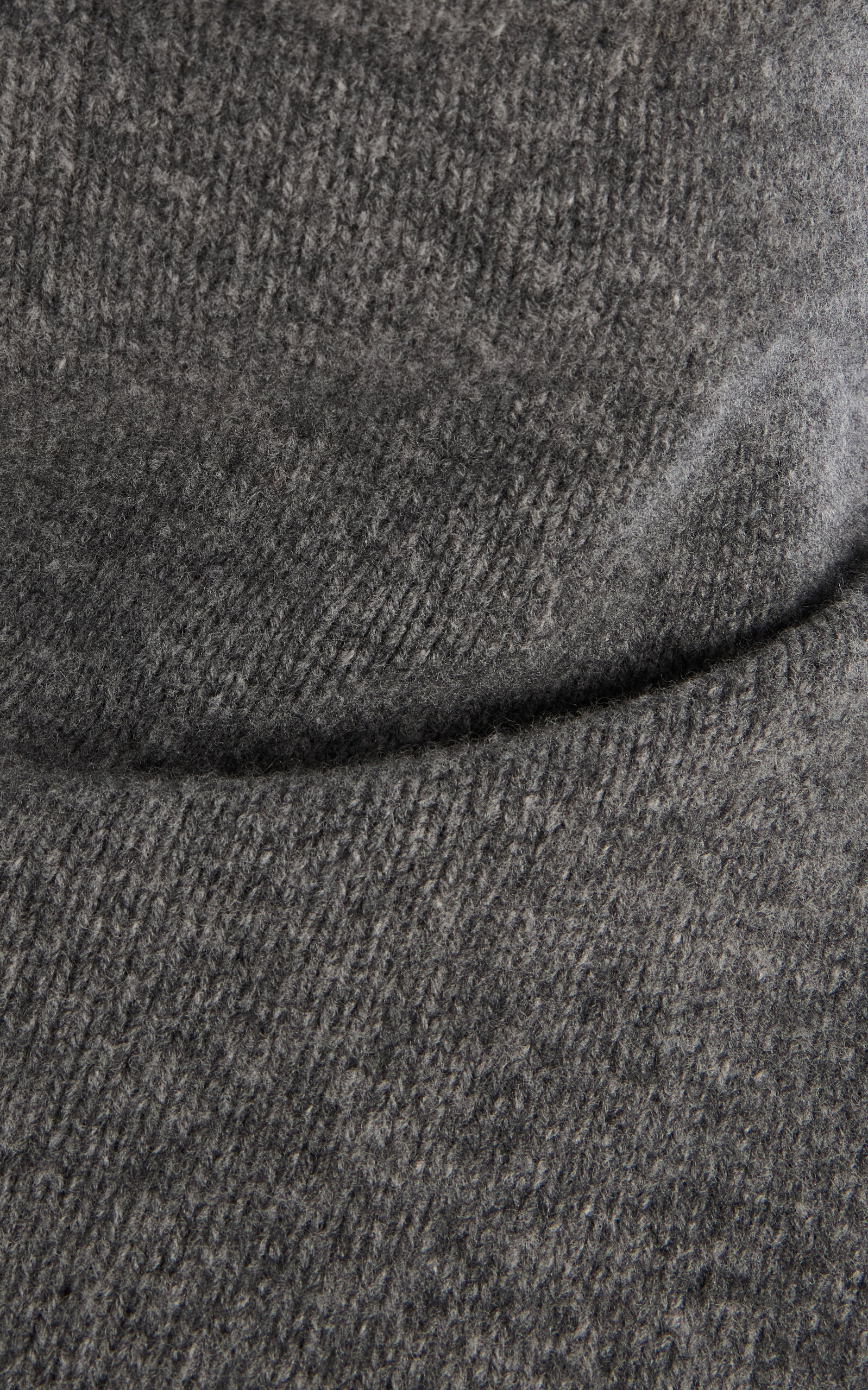 Asymmetric Turtleneck Wool Sweater grey - 7