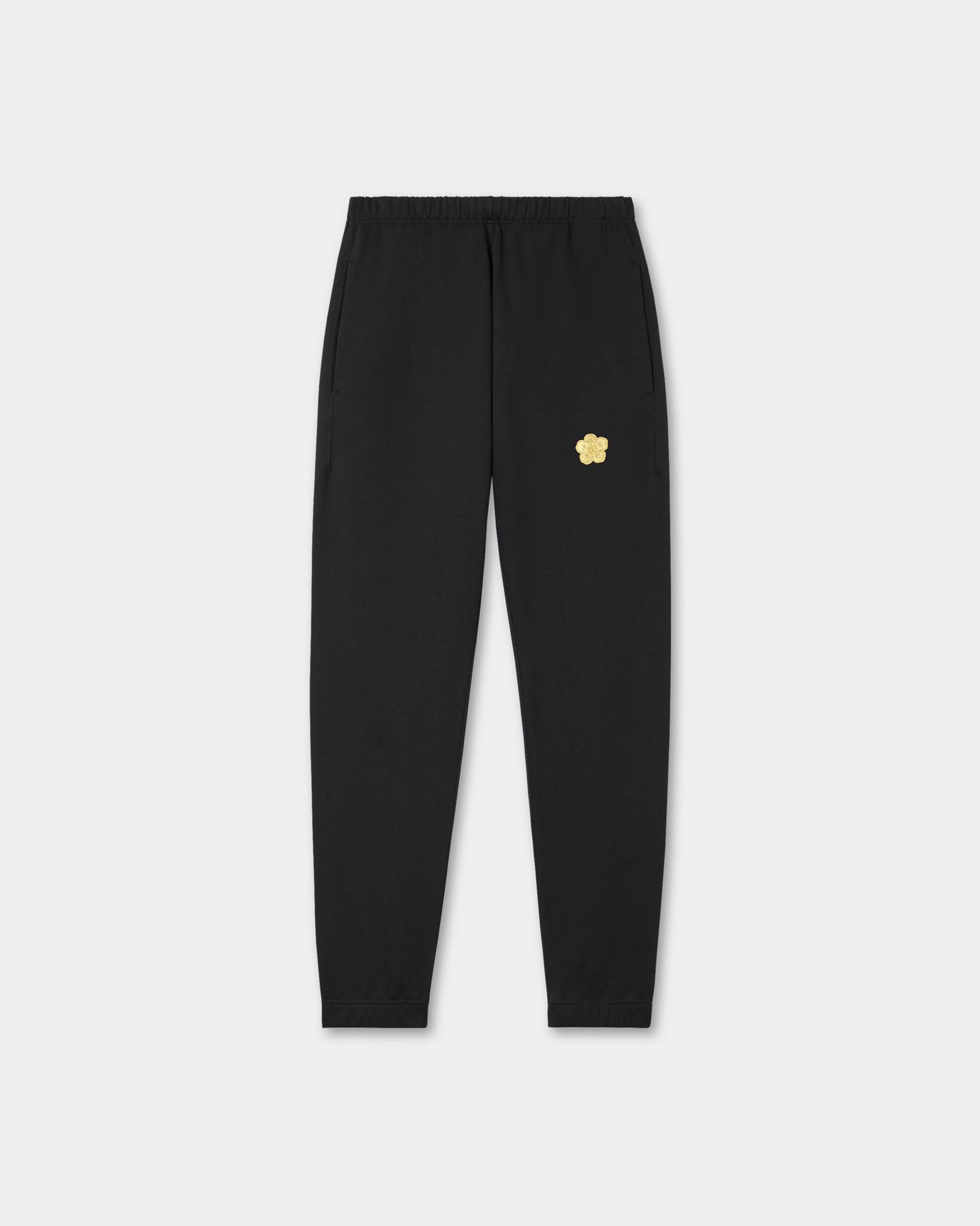 'Boke Flower' embroidered  jogpants in cotton - 1