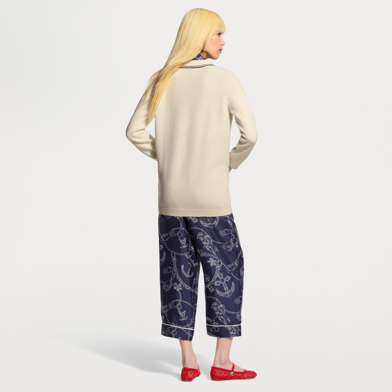 Contrast Accent Oversized Cardigan 3