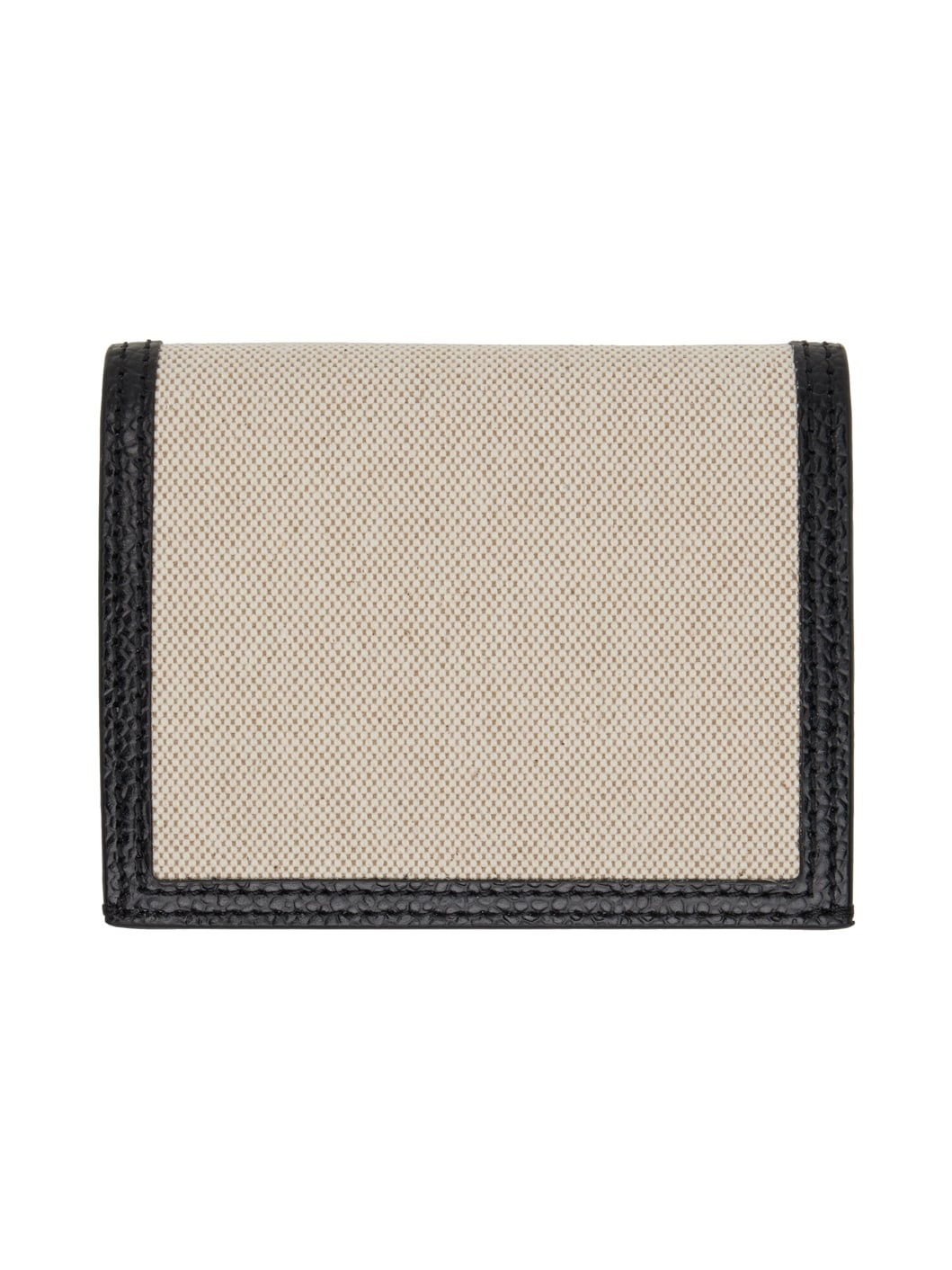 Beige Folded Canvas Card Holder - 2