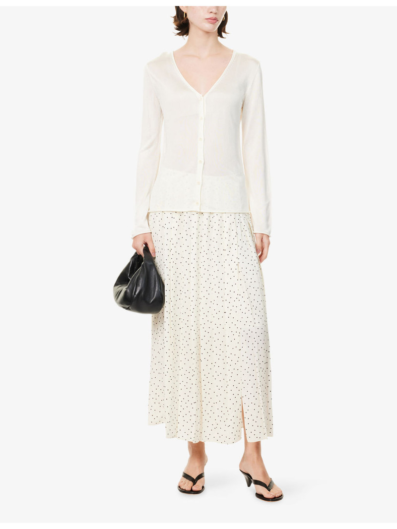 Theory Rolled-Edge Fine-Knit Cardigan outlook
