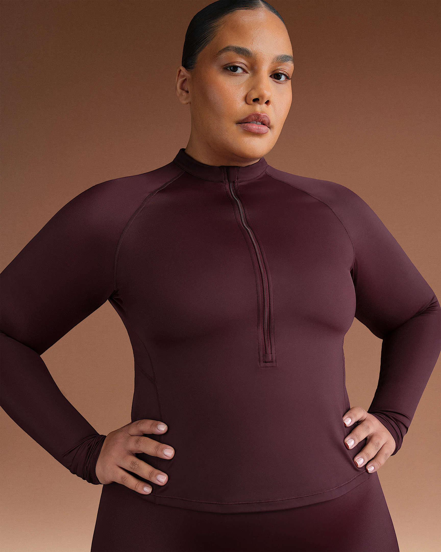 NikeSKIMS Shine Women's Long-Sleeve Half-Zip Top - 7
