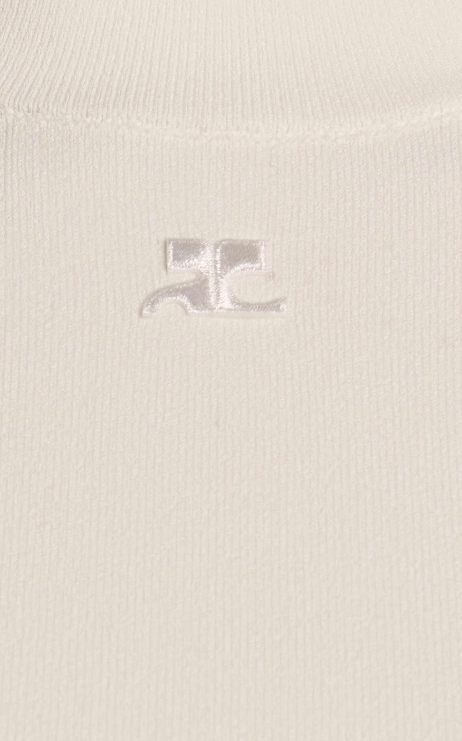 Scuba-Crepe Knit Mini Dress white - 6