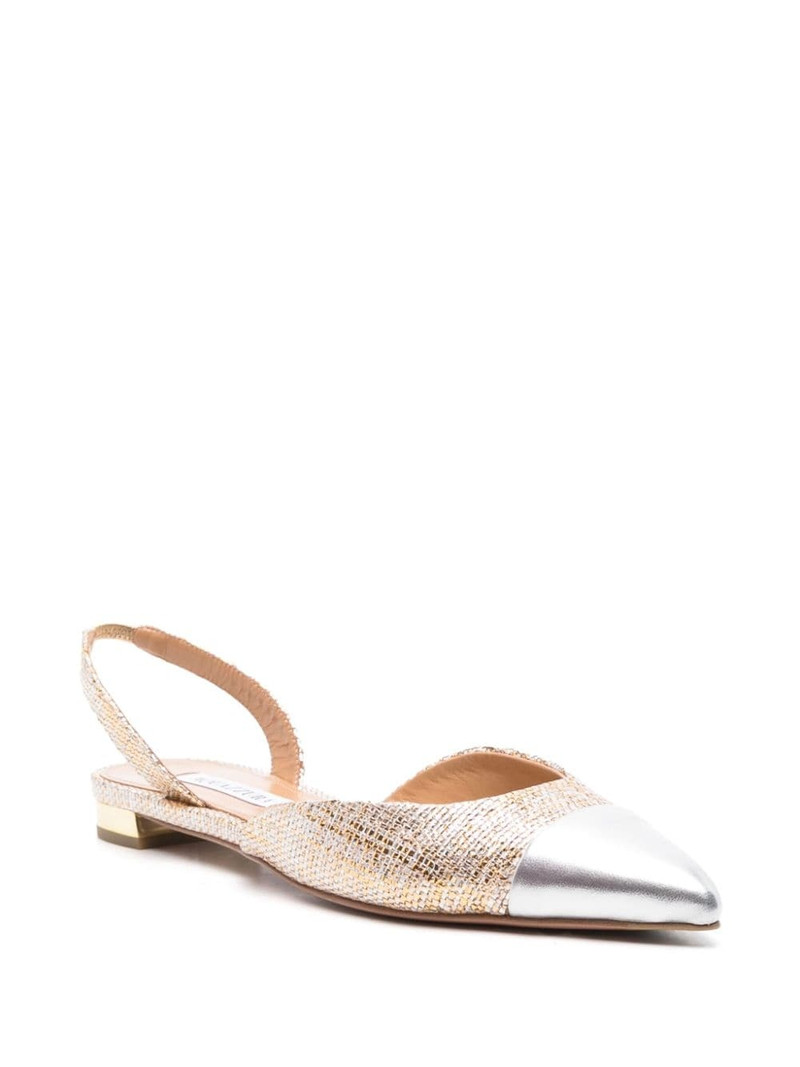 AQUAZZURA Milanese ballerina shoes outlook