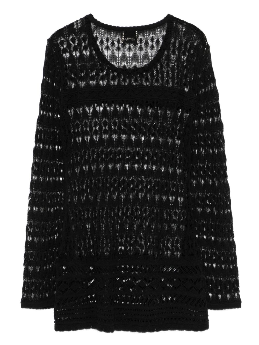 crochet bell-sleeve top - 2
