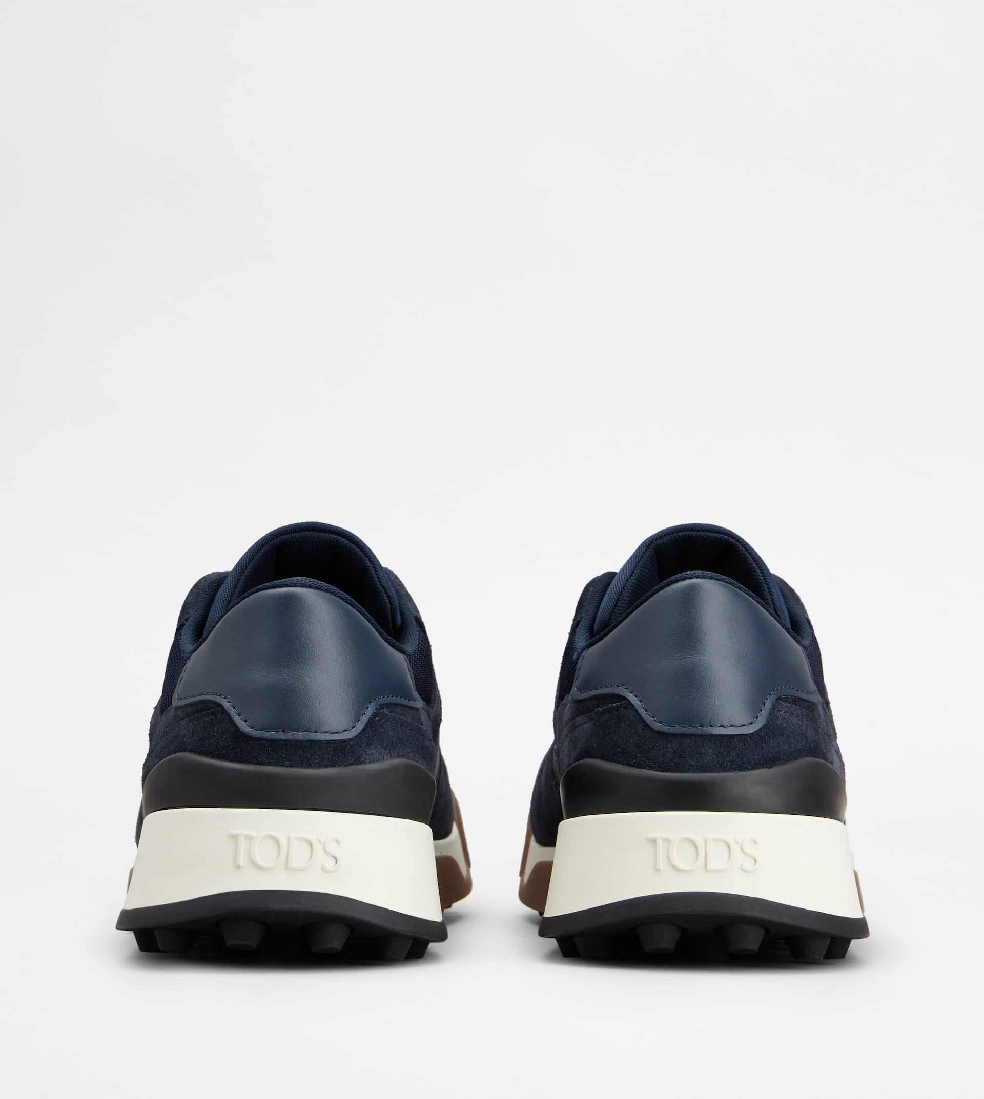 TOD'S SNEAKERS IN SUEDE AND SMOOTH LEATHER - BLUE - 3