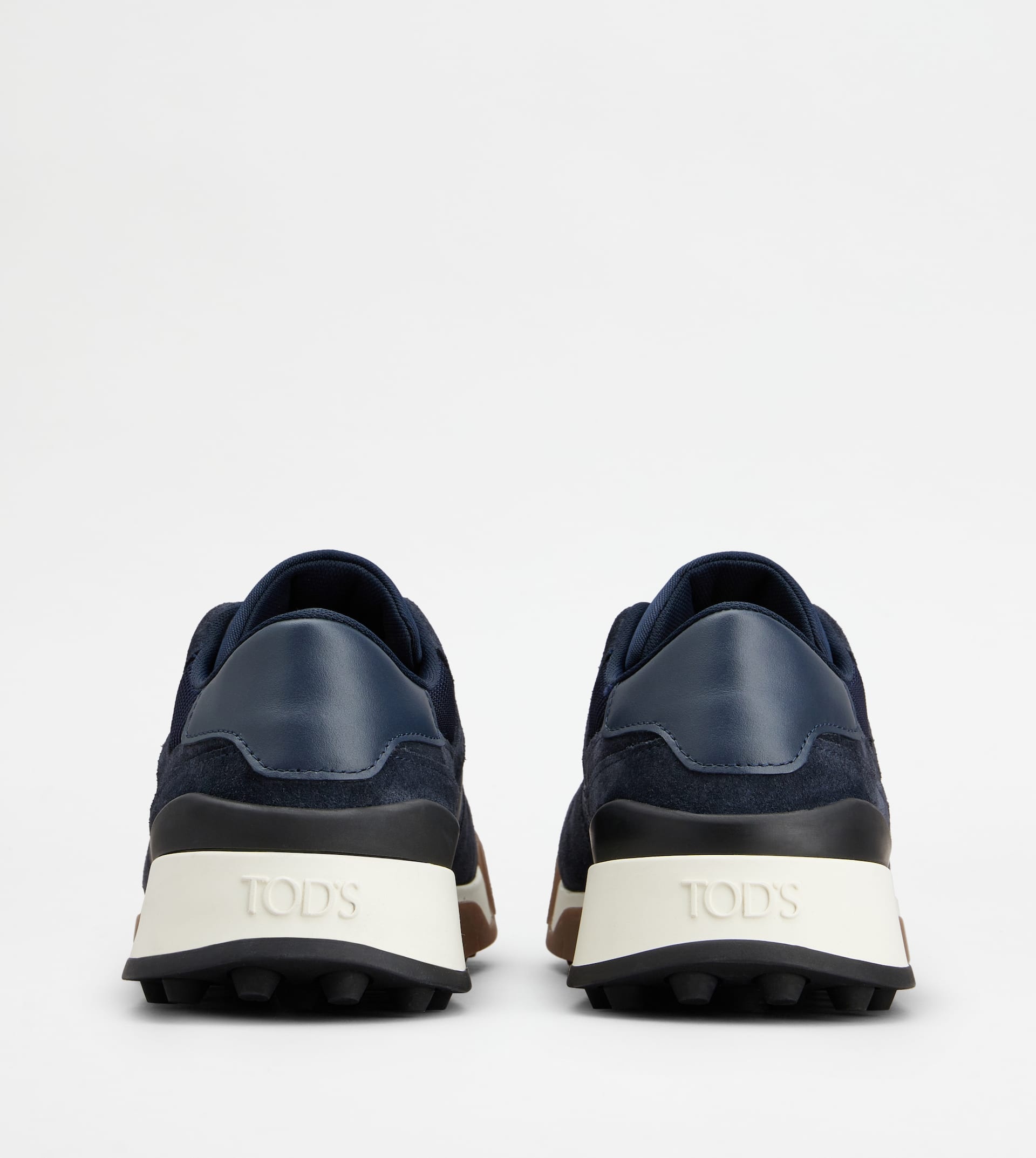 TOD'S SNEAKERS IN SUEDE AND SMOOTH LEATHER - BLUE - 3