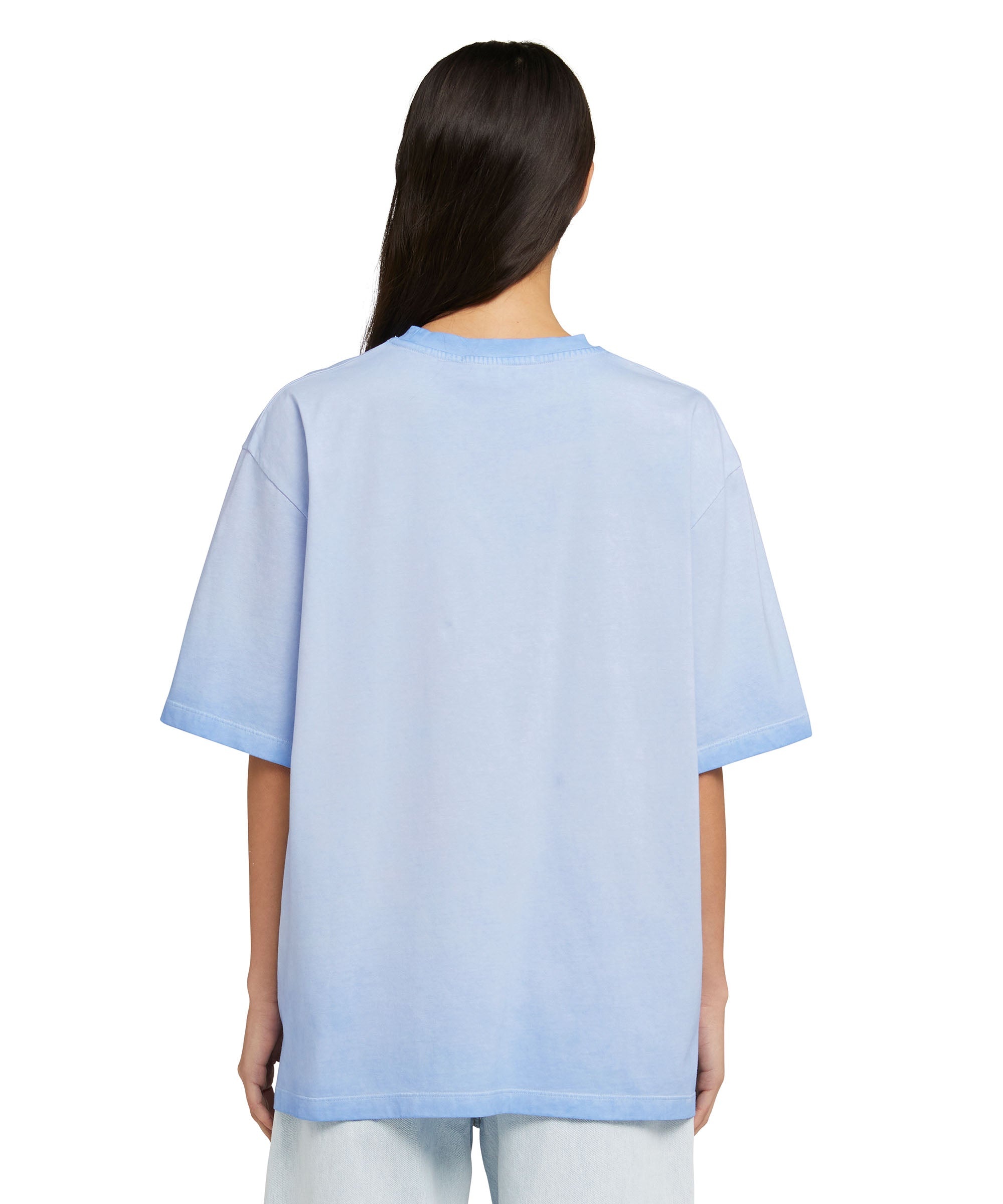 T-Shirt with faded treatment and embroidered logo - 3