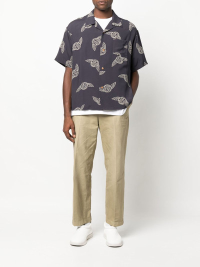 visvim logo-print short-sleeve shirt outlook