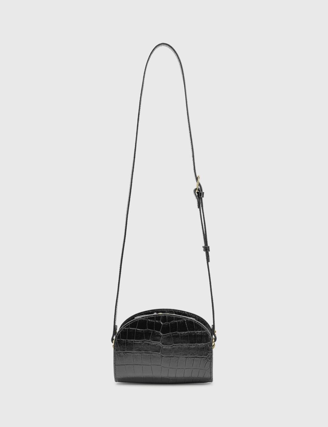 Demi-Lune Mini bag In Embossed Croco - 5