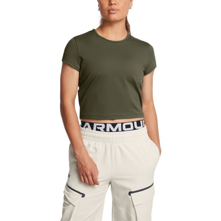 (WMNS) Under Armour Meridian Baby T-shirt 'Olive Green' 1387729-390 - 3