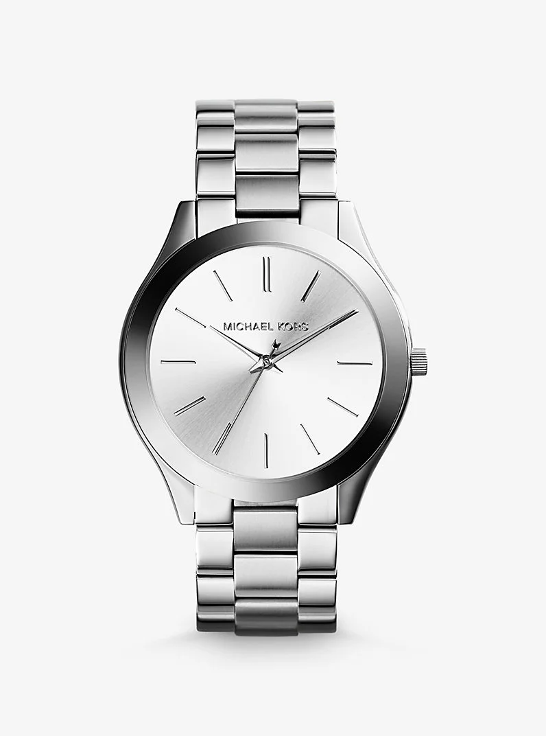 Slim Runway Silver-Tone Watch - 1