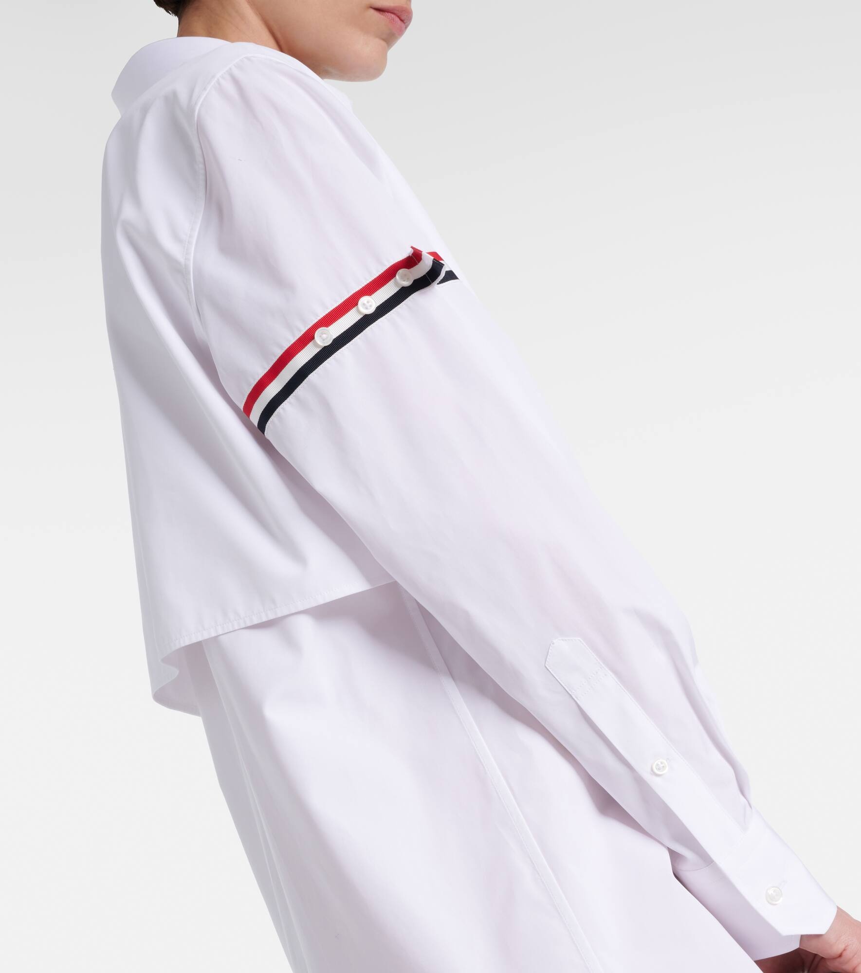 RWB Stripe cotton shirt dress - 6