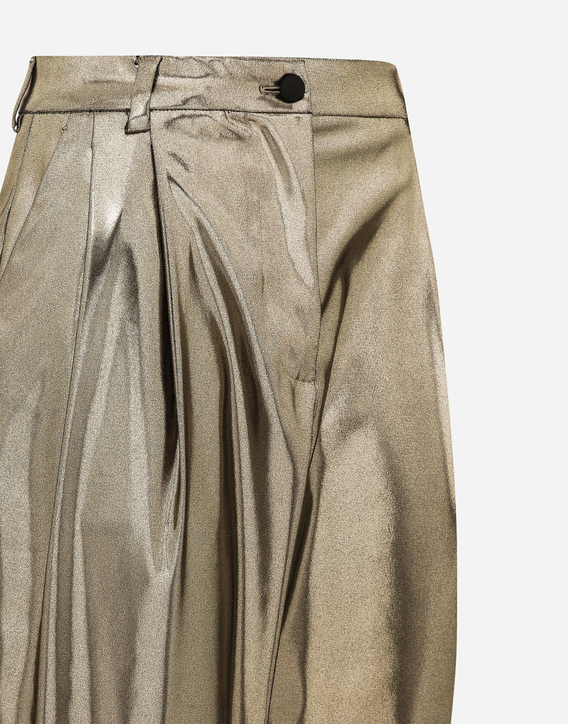 Foiled stretch satin pants 7