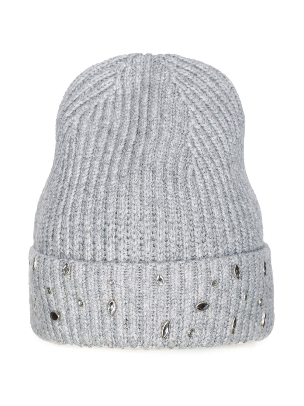 crystal-embellished beanie hat - 2