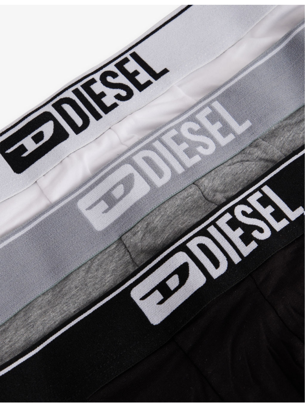 Branded-Waistband Pack of Three Stretch-Cotton Trunks - 5
