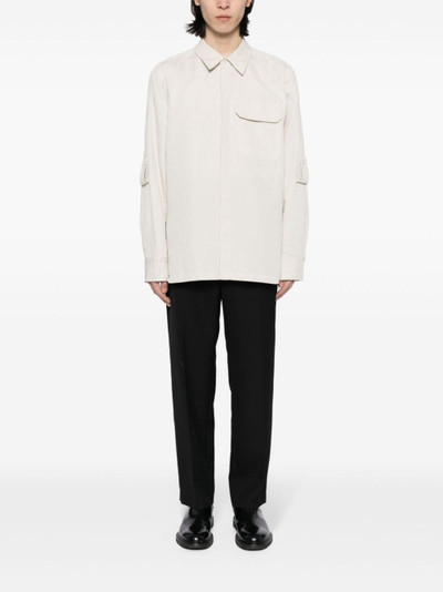 Helmut Lang cotton-linen twill shirt outlook