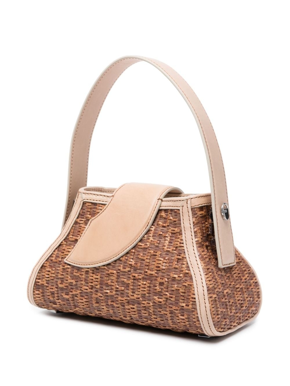 small Comma woven-raffia bag - 3