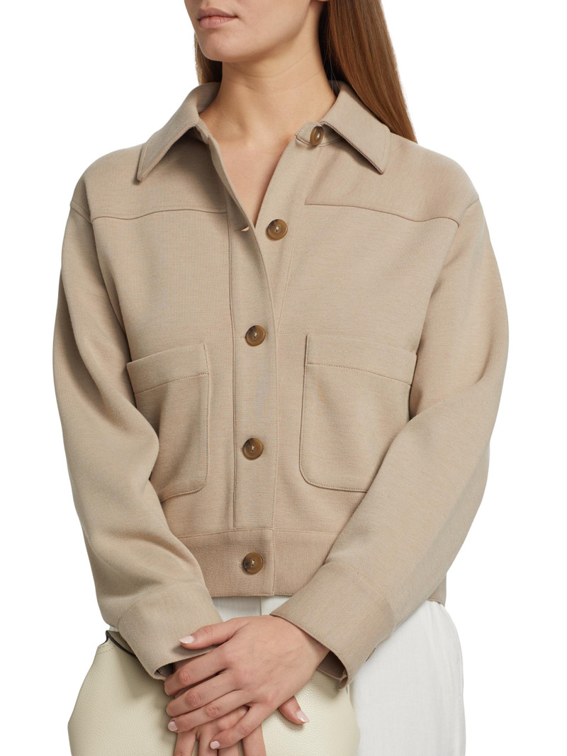 Women's Button-Front Crop Jacket - Light Sandbar 6