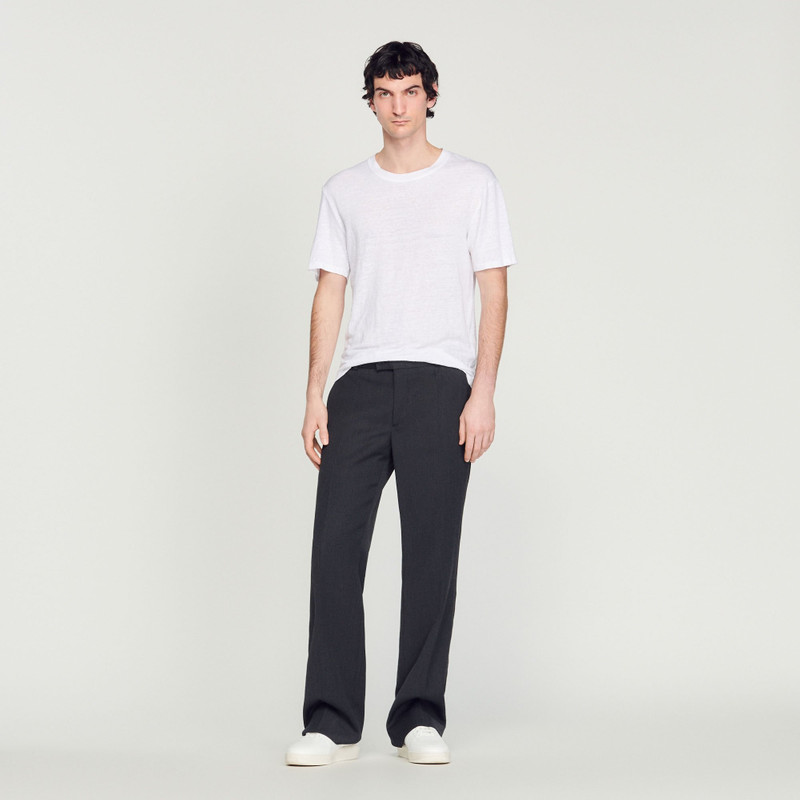 Sandro LINEN T-SHIRT outlook
