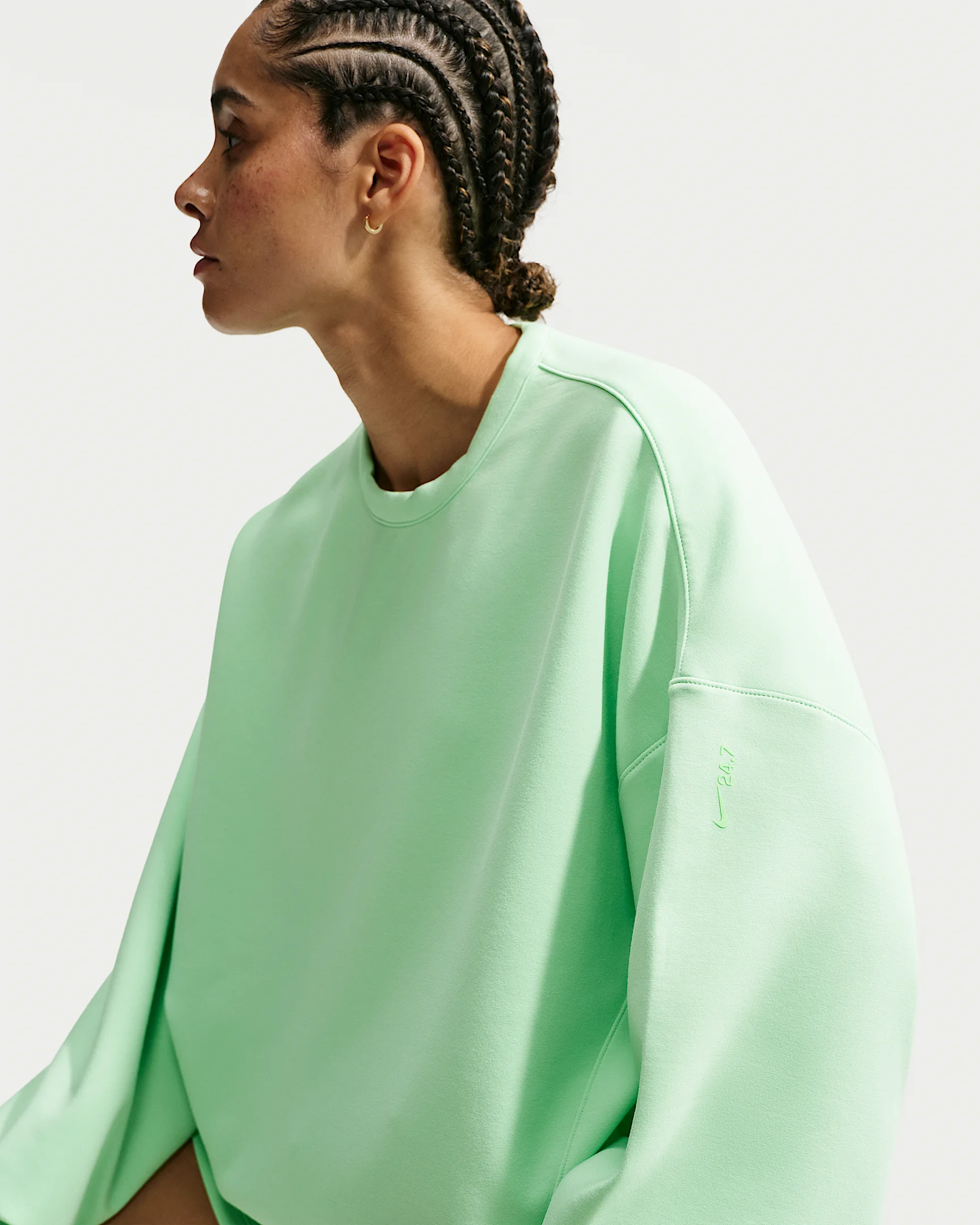Nike 24.7 ImpossiblySoft Women's Dri-FIT Oversized Crew-Neck Top - 1
