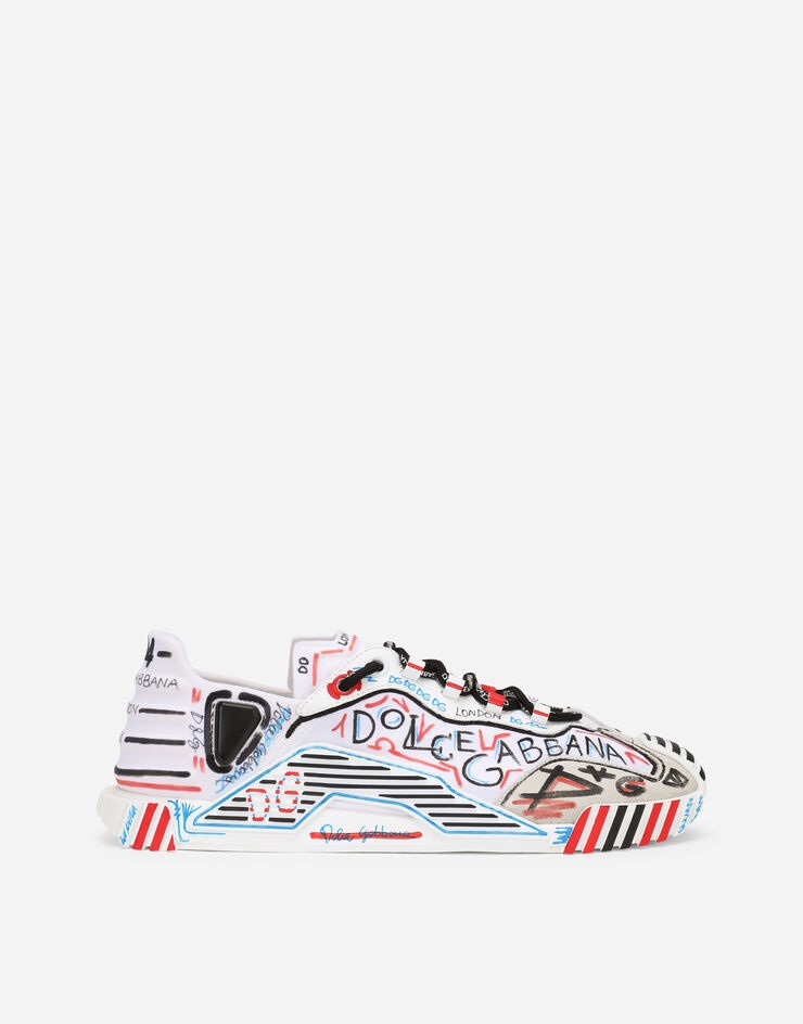 Mixed-materials London NS1 slip-on sneakers - 1