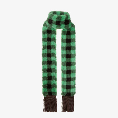 FENDI Check mink scarf outlook