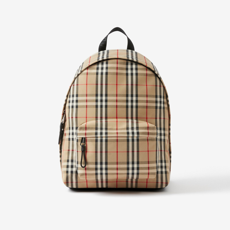 Vintage Check Nylon Backpack 1