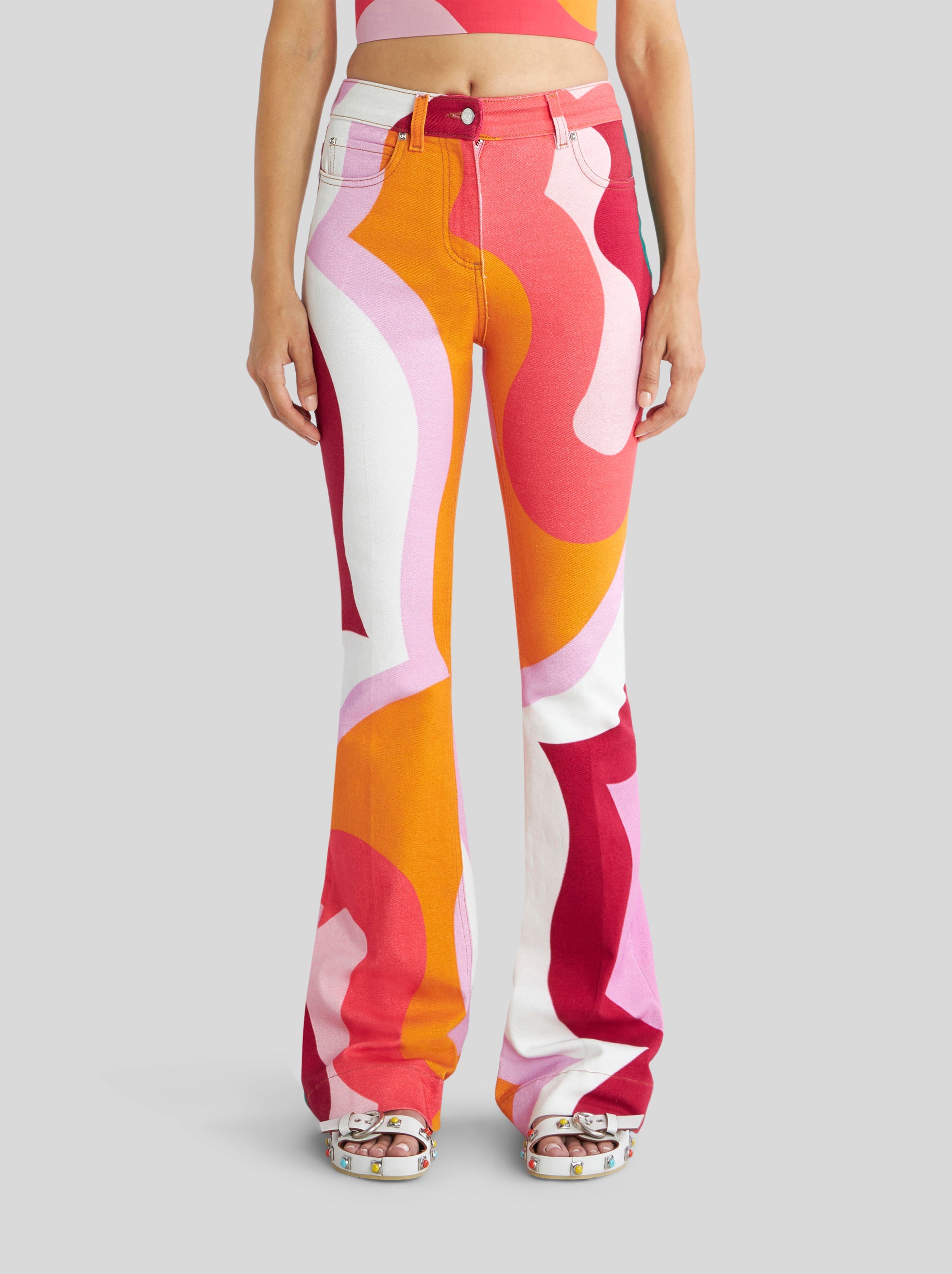 COLOUR BLOCK JEANS - 2