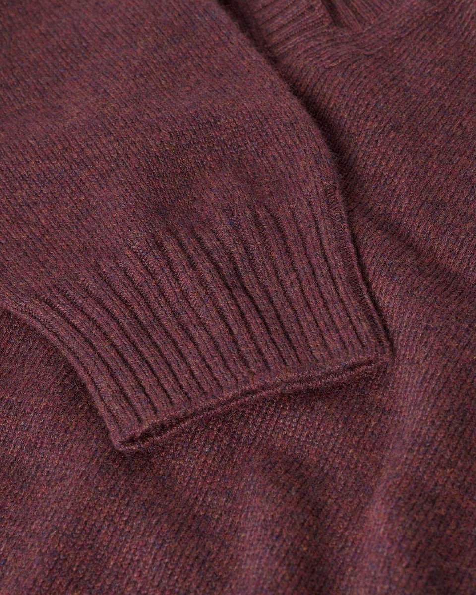 Gauzy Cashmere Purple V Neck Jumper - 6