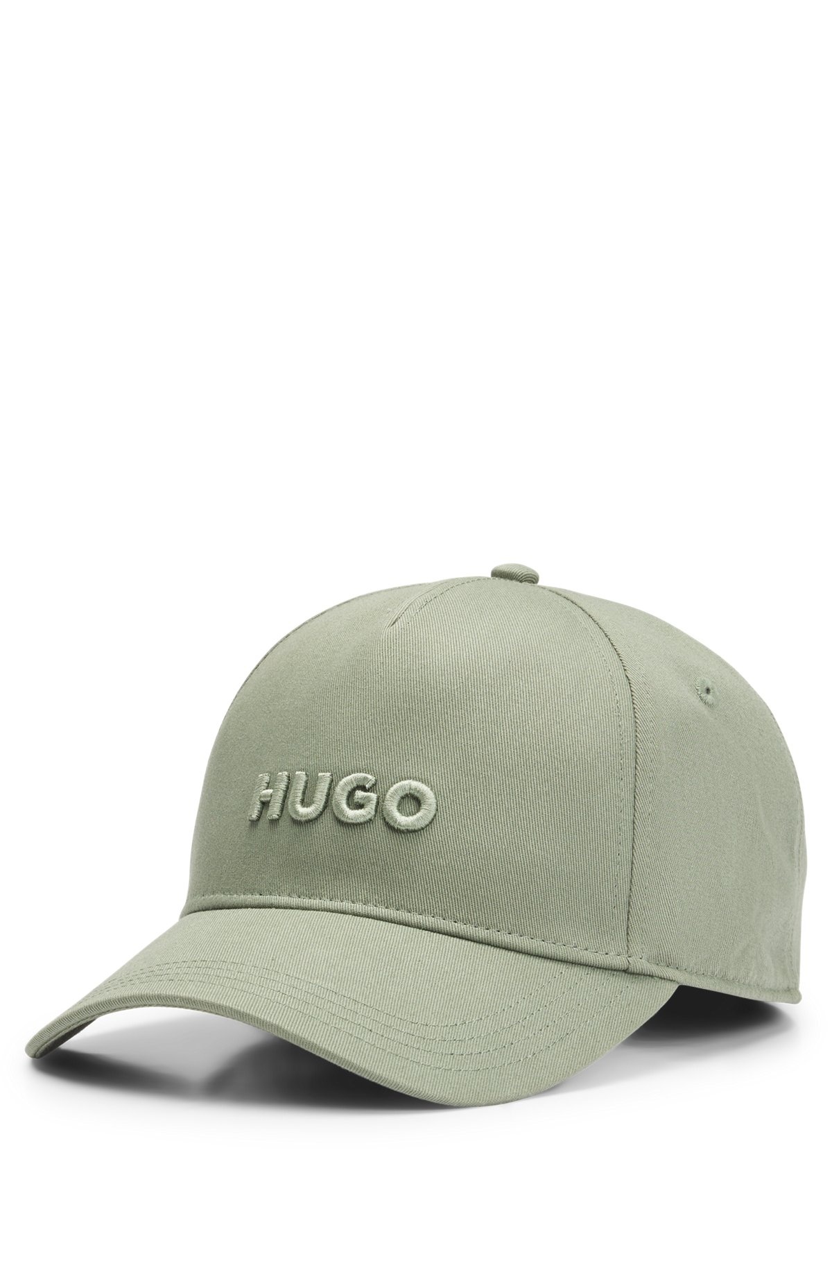 COTTON-TWILL CAP WITH LOGO ON FRONT AND VISOR - 1