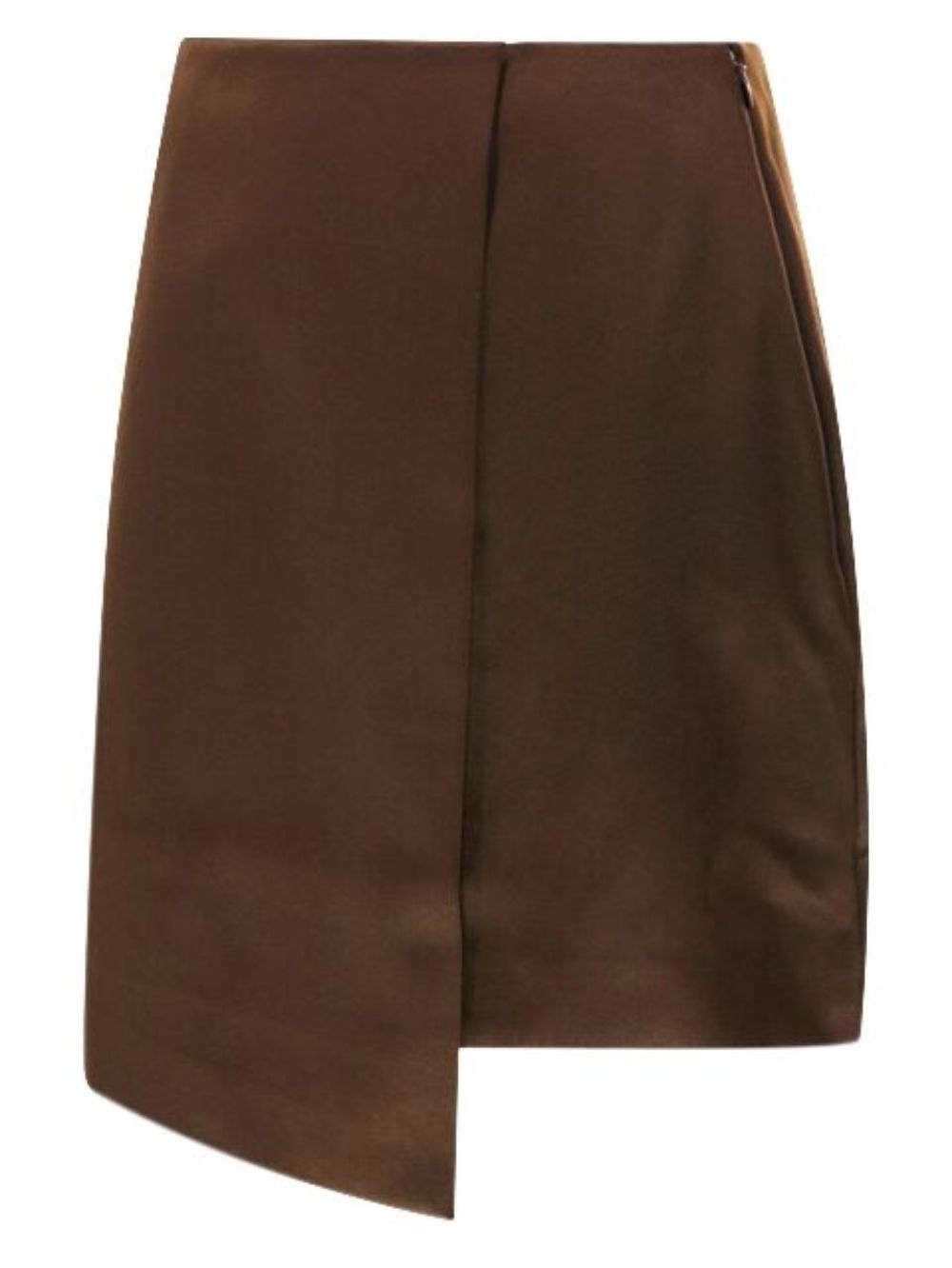 Raye asymmetric satin mini skirt - 3