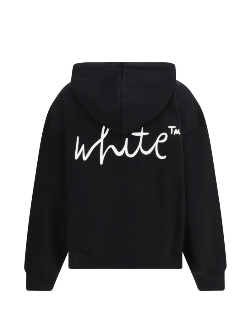 Off-White logo-detail hoodie outlook