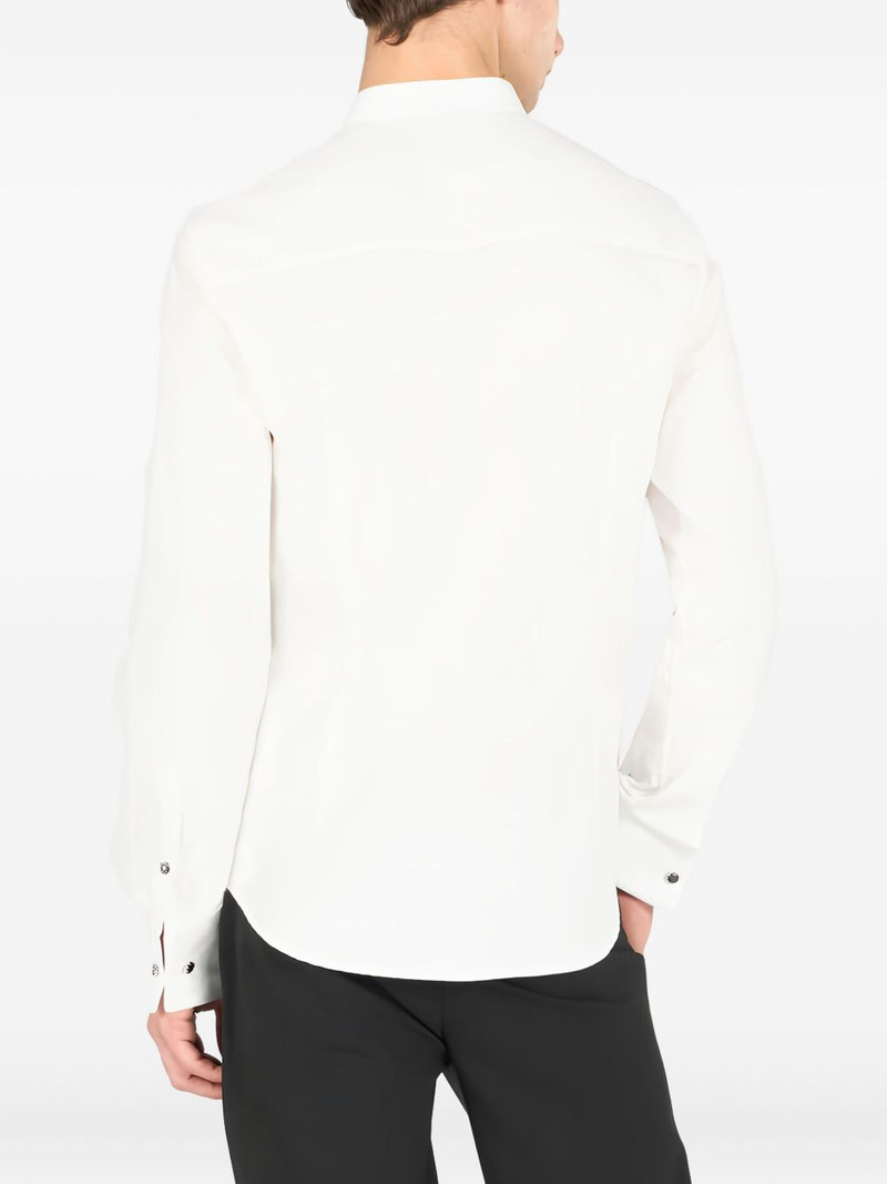 pleated-front button shirt 4