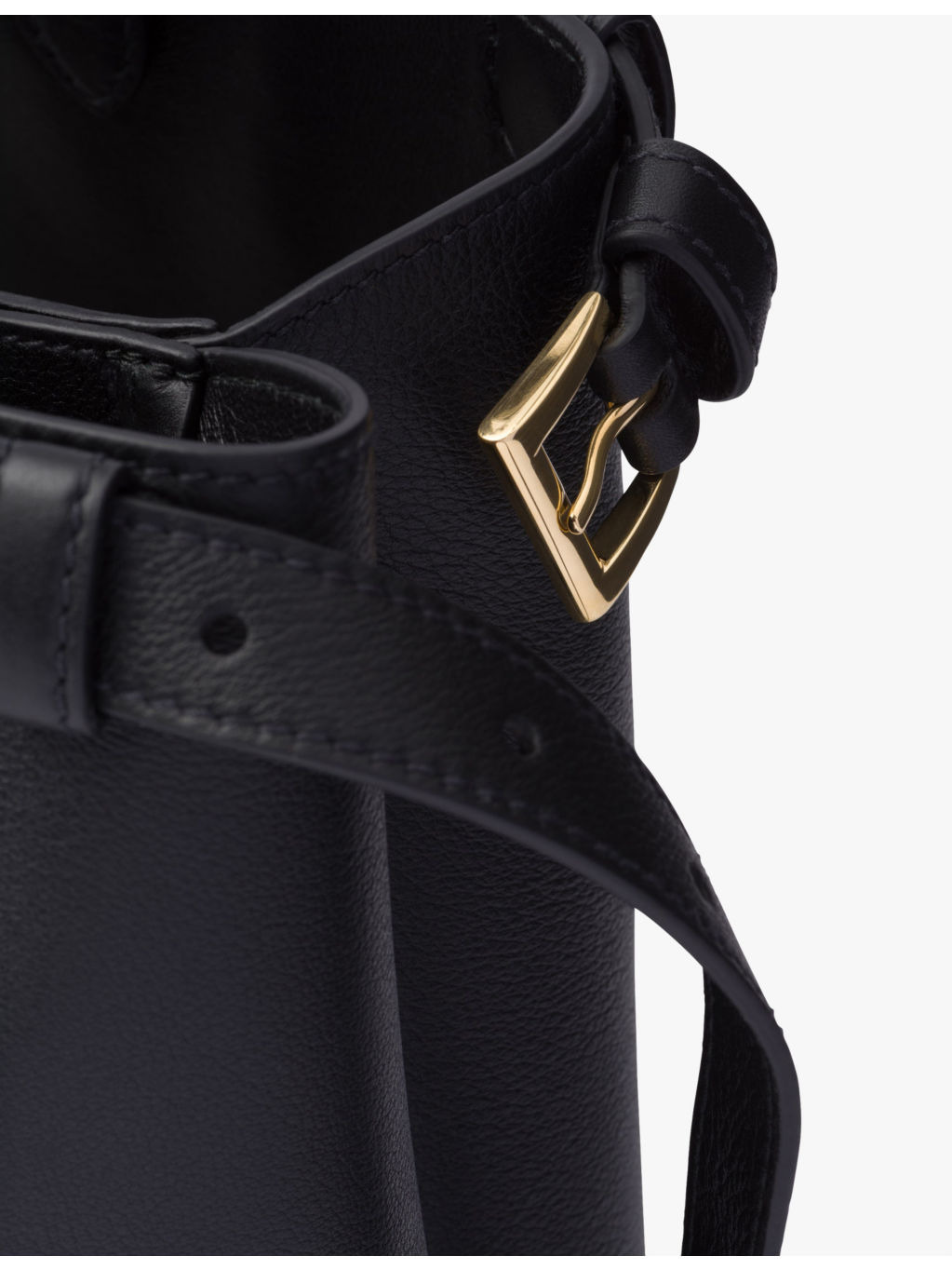 Buckle medium leather tote bag - 8