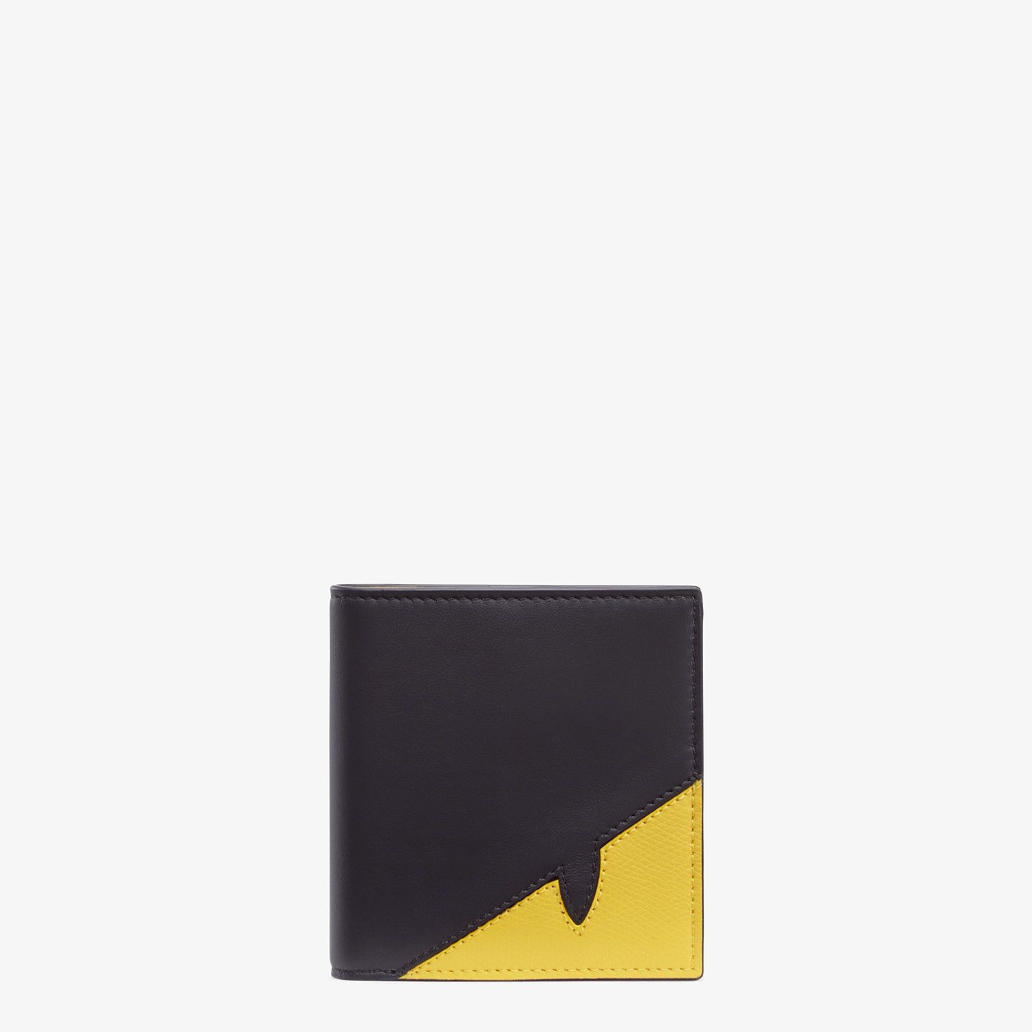 Black calfskin bi-fold wallet - 1