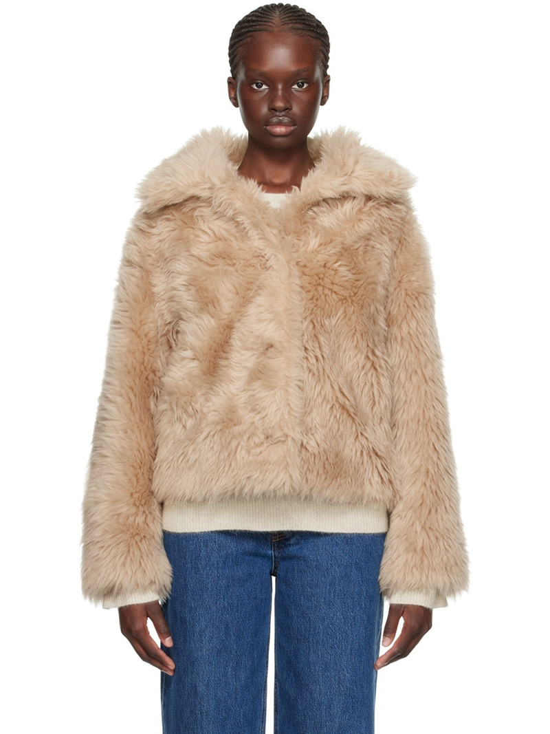 Beige Buttoned Jacket - 1