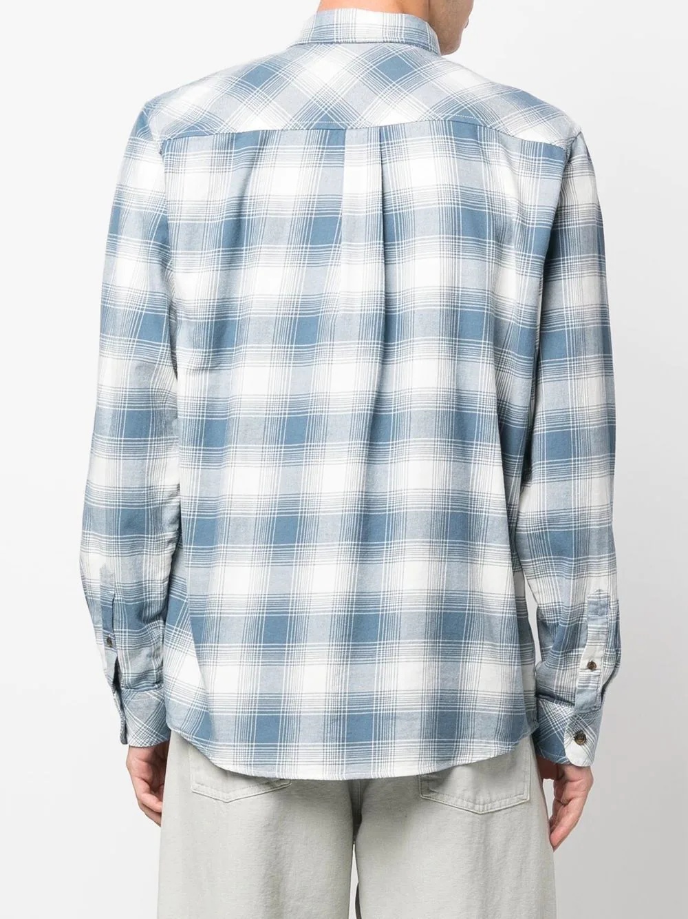 checked long-sleeve shirt - 4