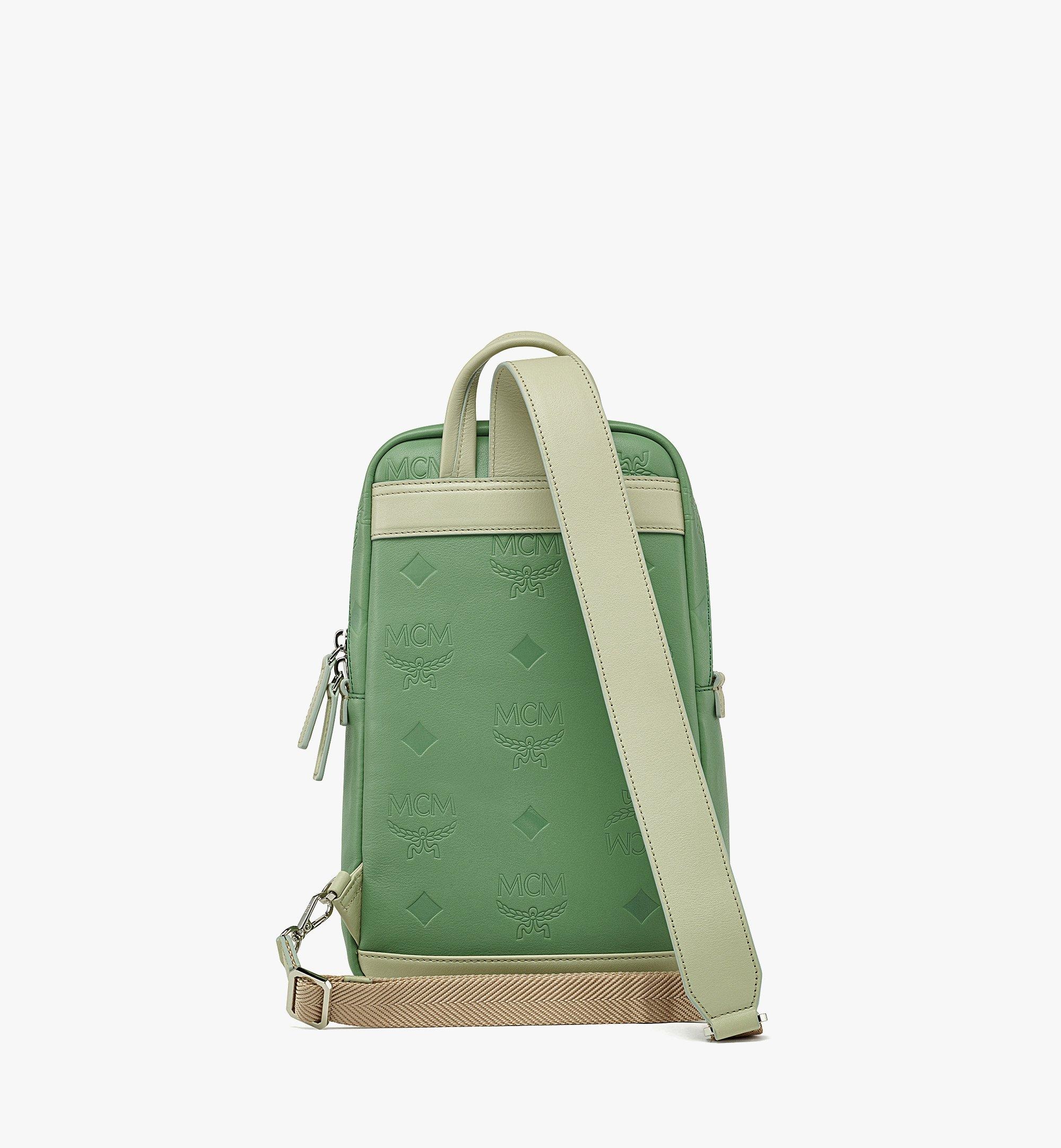 Aren Sling Bag in Embossed Monogram Leather - 5