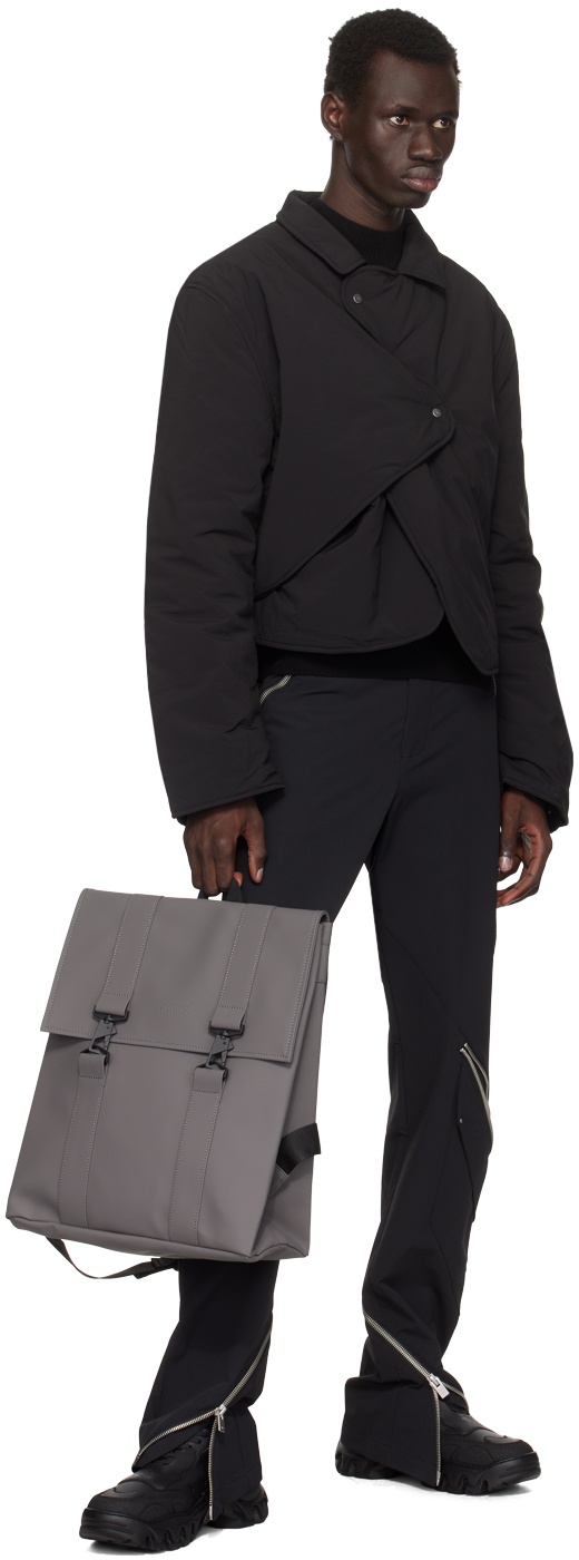 Black Concordance Puffed Shirt Jacket - 4