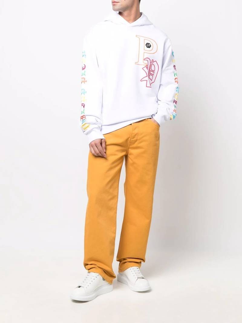 PHILIPP PLEIN Gothic Plein embroidered pullover hoodie outlook