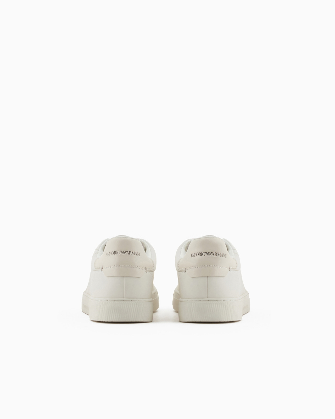 Soft leather sneakers with eagle print - 4