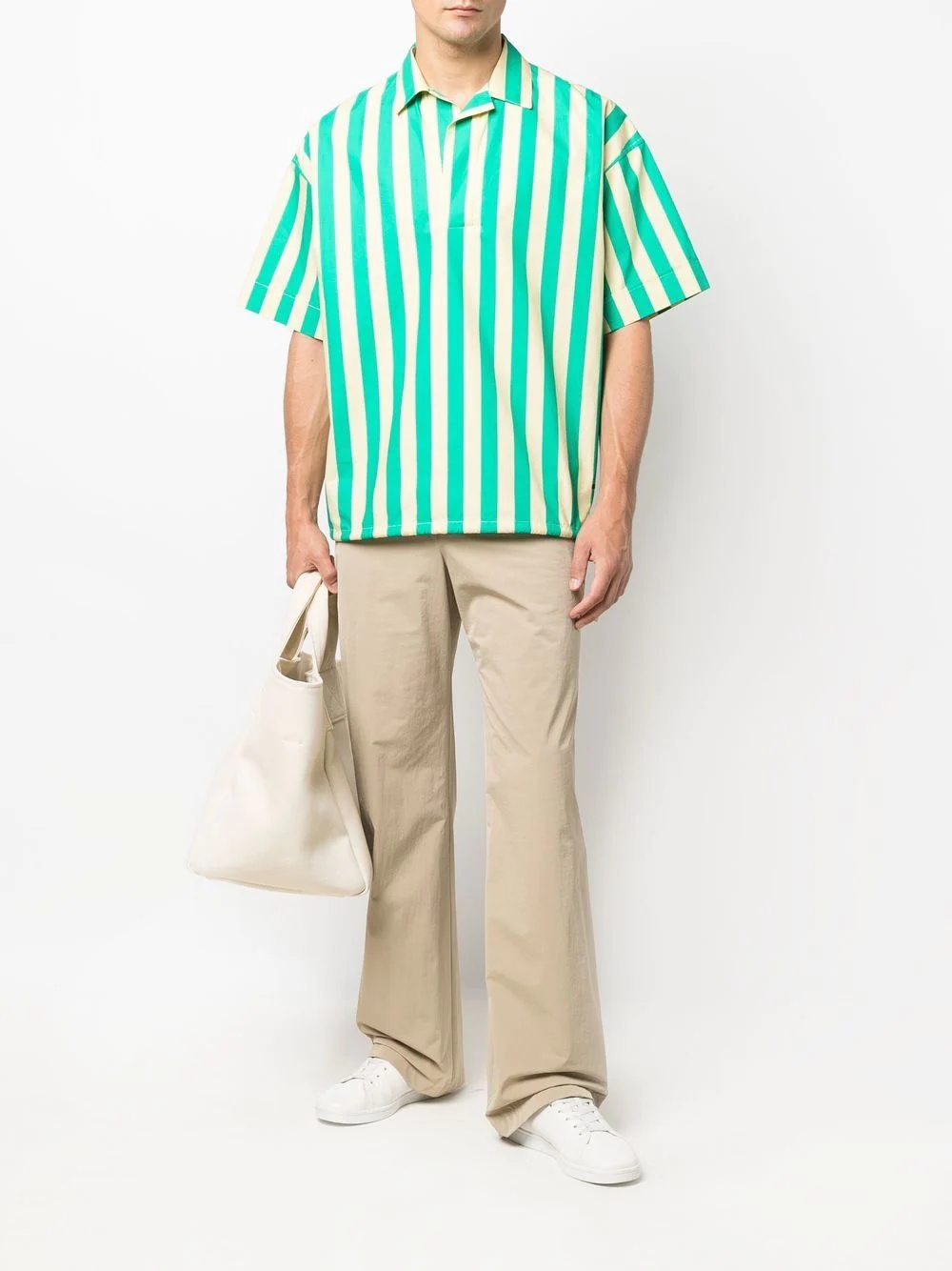 striped short-sleeve shirt - 2