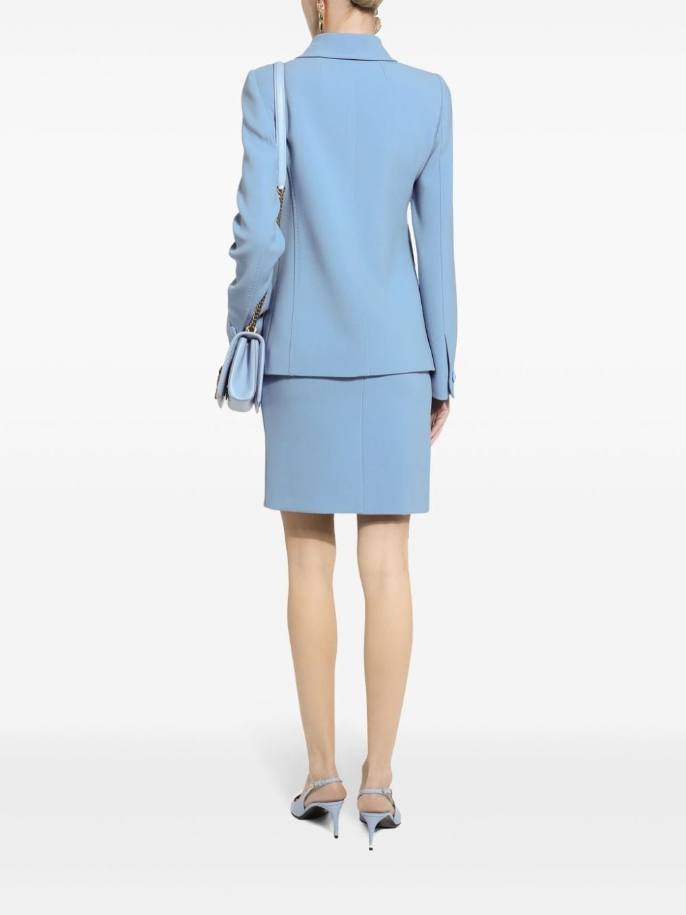 buttoned flap pocket blazer - 4